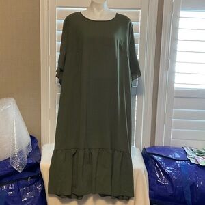 SHEIN Olive Midi Dress